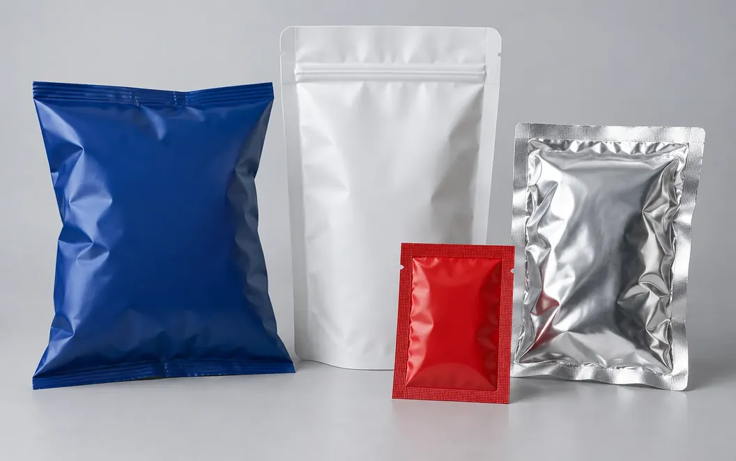 Pillow packs and pouches made on form fill seal machines